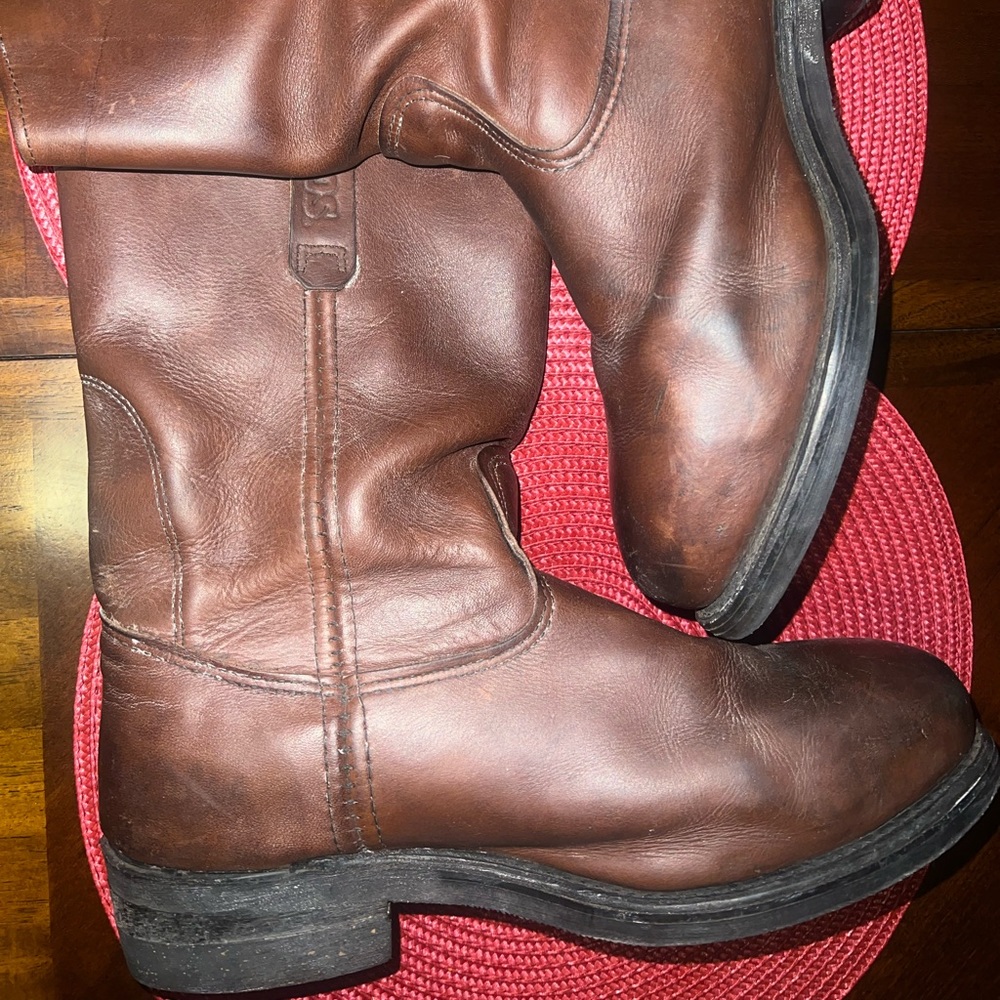 Red wing pecos steel toe boots